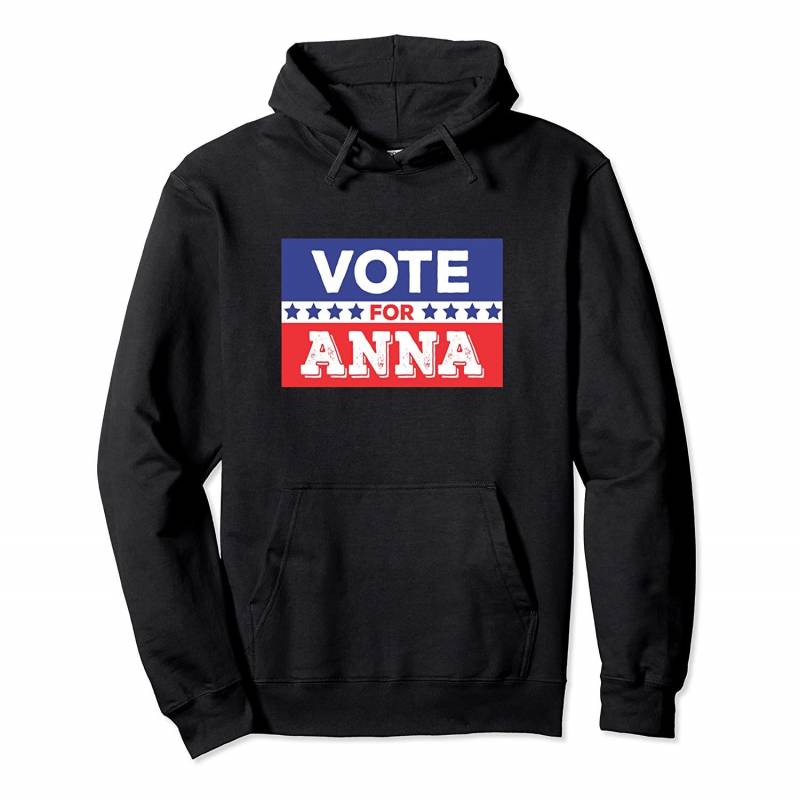 Vote for Anna Red White and Blue with Stars Pullover Hoodie, T-Shirt, Sweatshirt