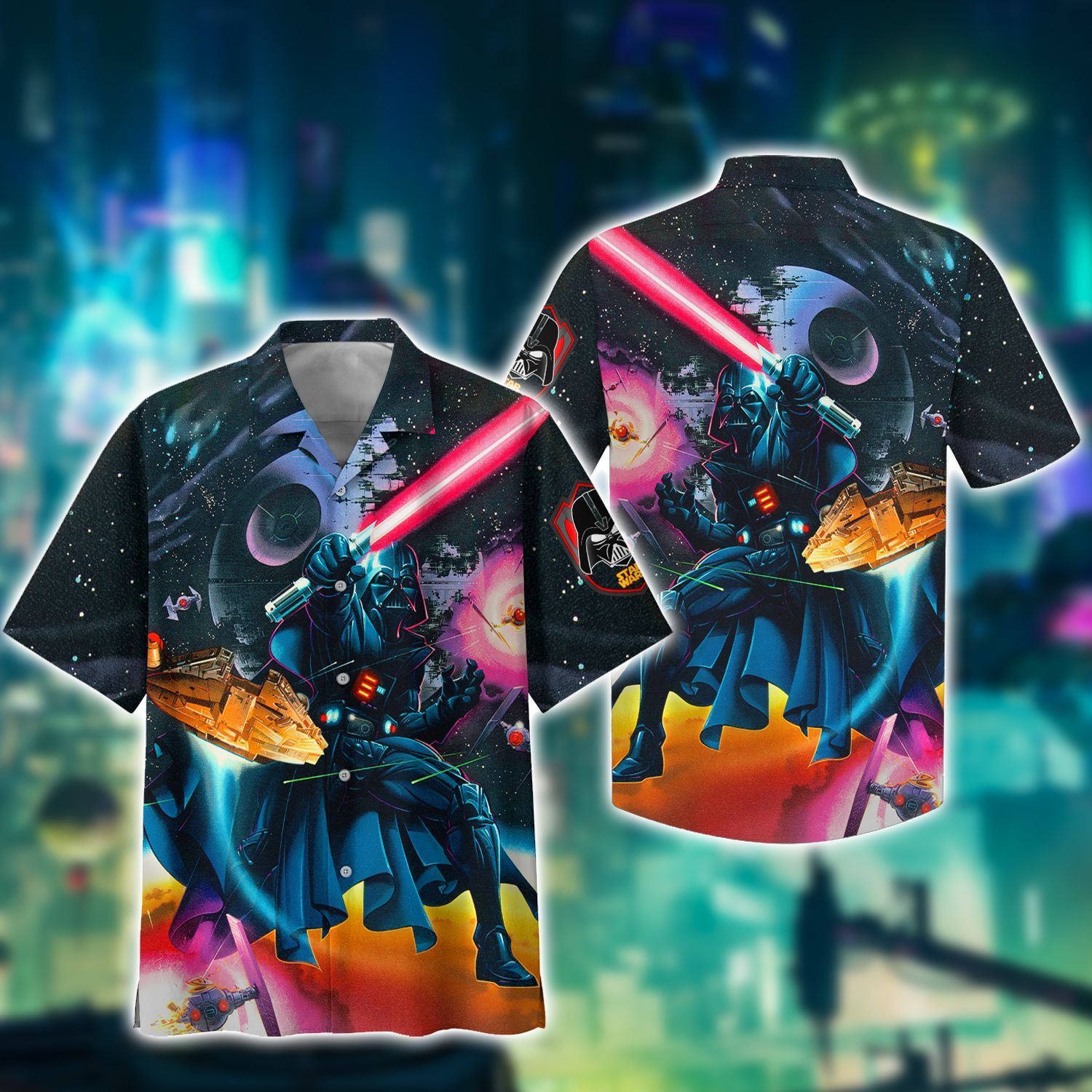 Star Wars Hawaii Darth Vader For Man And Woman Print Short Sleeve Hawaii Shirt Ha89864