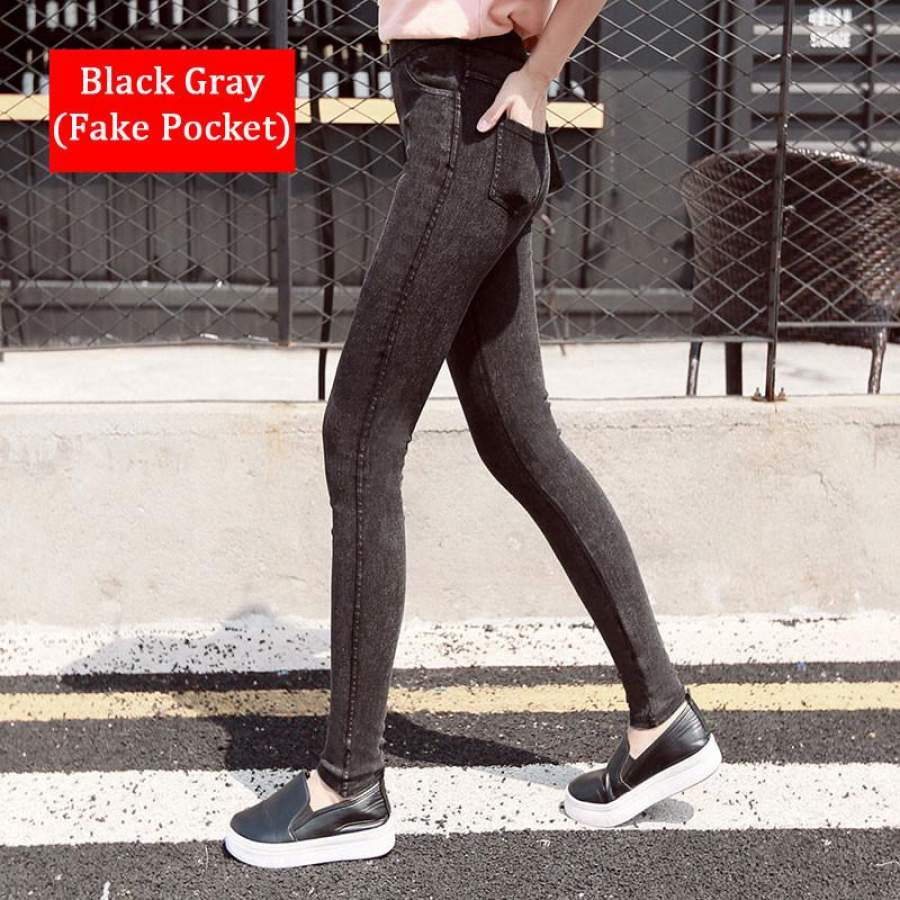 2016 New Fashion Ladies Casual Stretch Denim Jeans Leggings Jeggings Pencil Pants Thin Skinny Leggings Jeans Womens Clothing