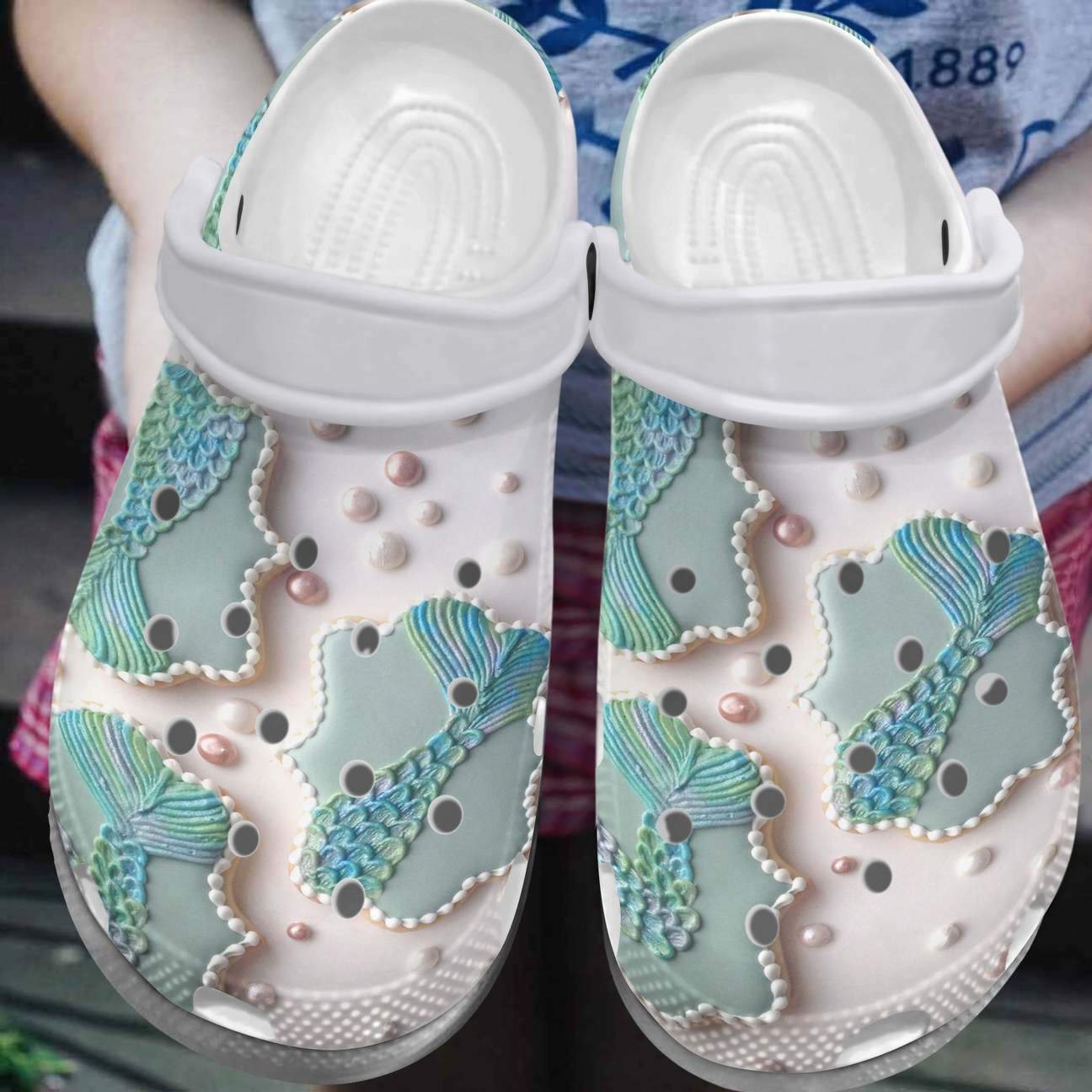 Mermaid Pastel Personalized Clog, Custom Name, Text, Color, Number Fashion Style For Women, Men, Kid, Print 3D