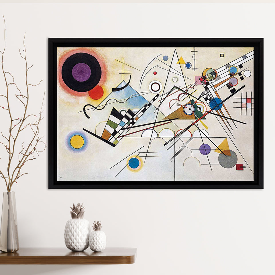 Composition Viii Framed Canvas Print – Canvas Painting, Canvas Art, Wall Art, Wall Decor