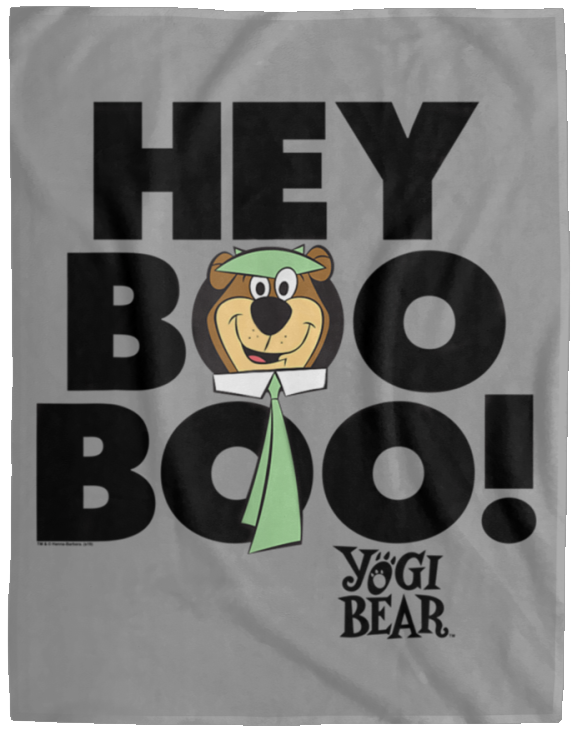 Yogi Bear Hey Boo Boo Blanket 60X80 Fleece Blanket