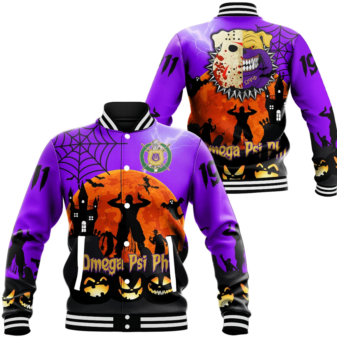 Getteestore Jacket – Omega Psi Phi Halloween Baseball Jackets A31