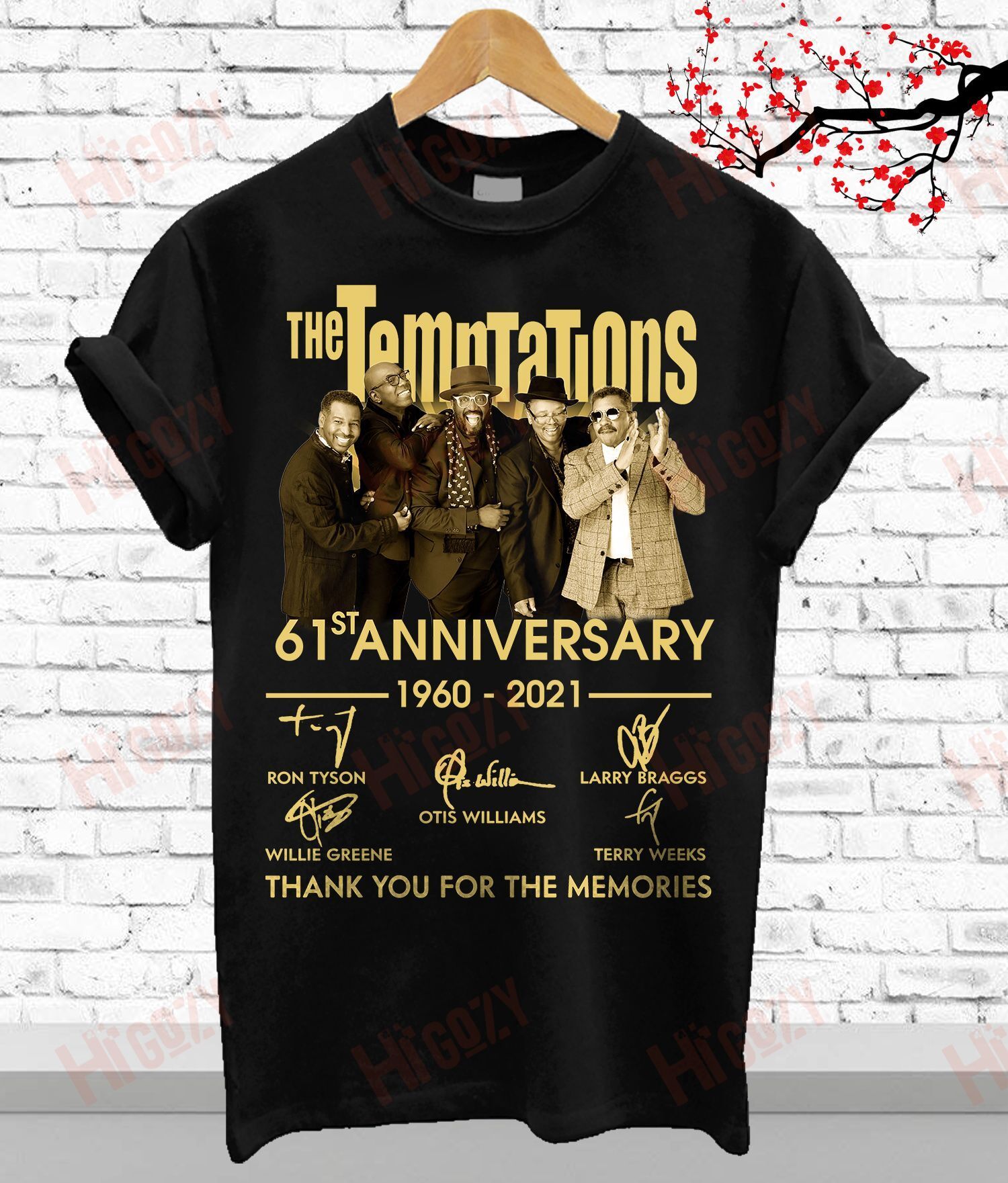 The Temptations Band Shirts, Limited Edition T-Shirt 2D – V574