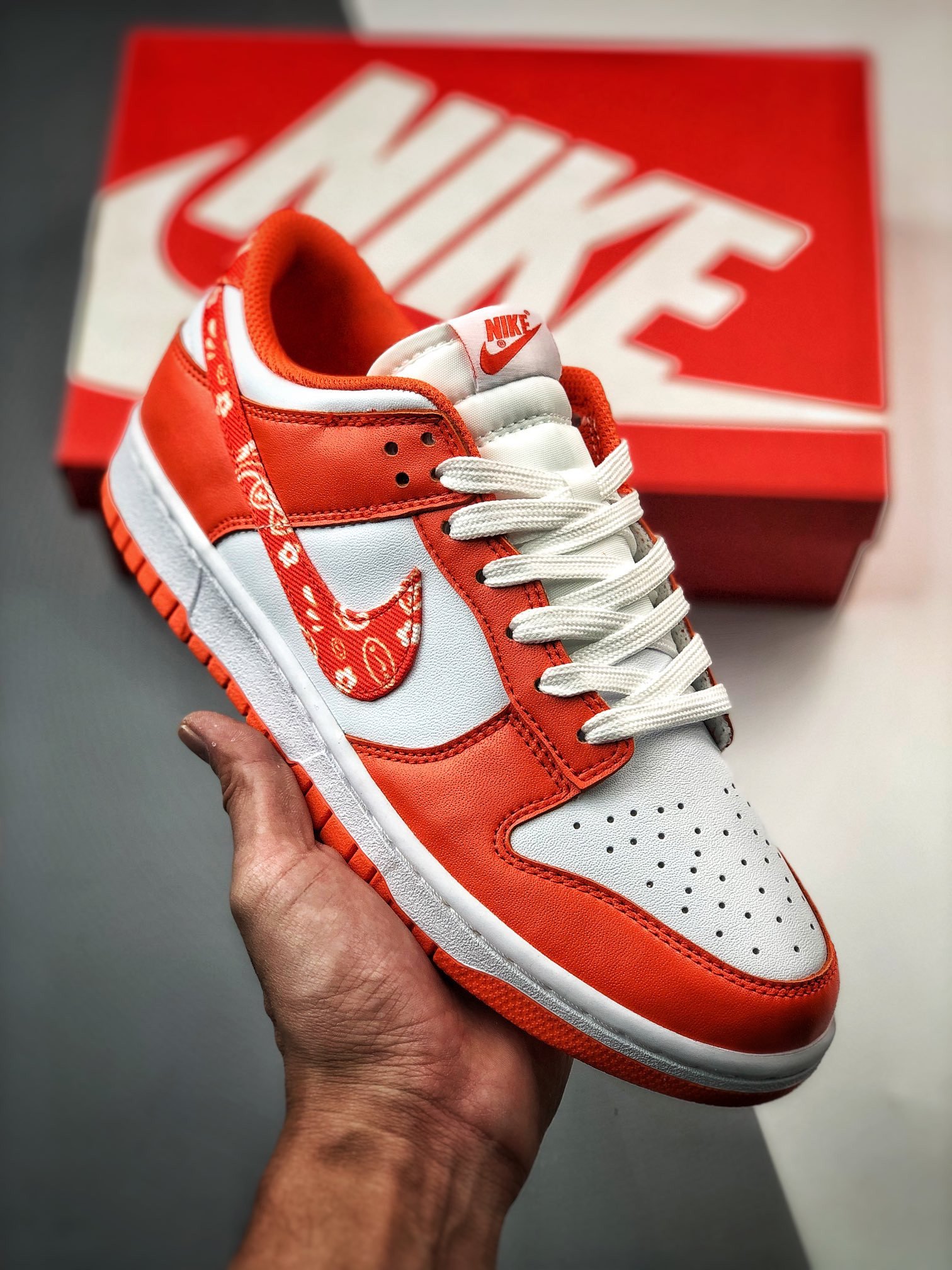 Nike Dunk Low ‘Orange Paisley’ WhiteOrange DH4401-103 5339434