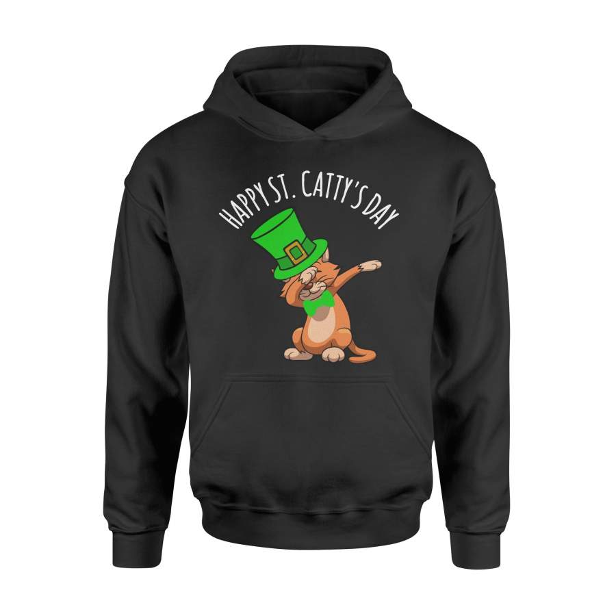 Dab Dabbing Cat Funny Kitten St. Patty’s Day Irish Hoodie