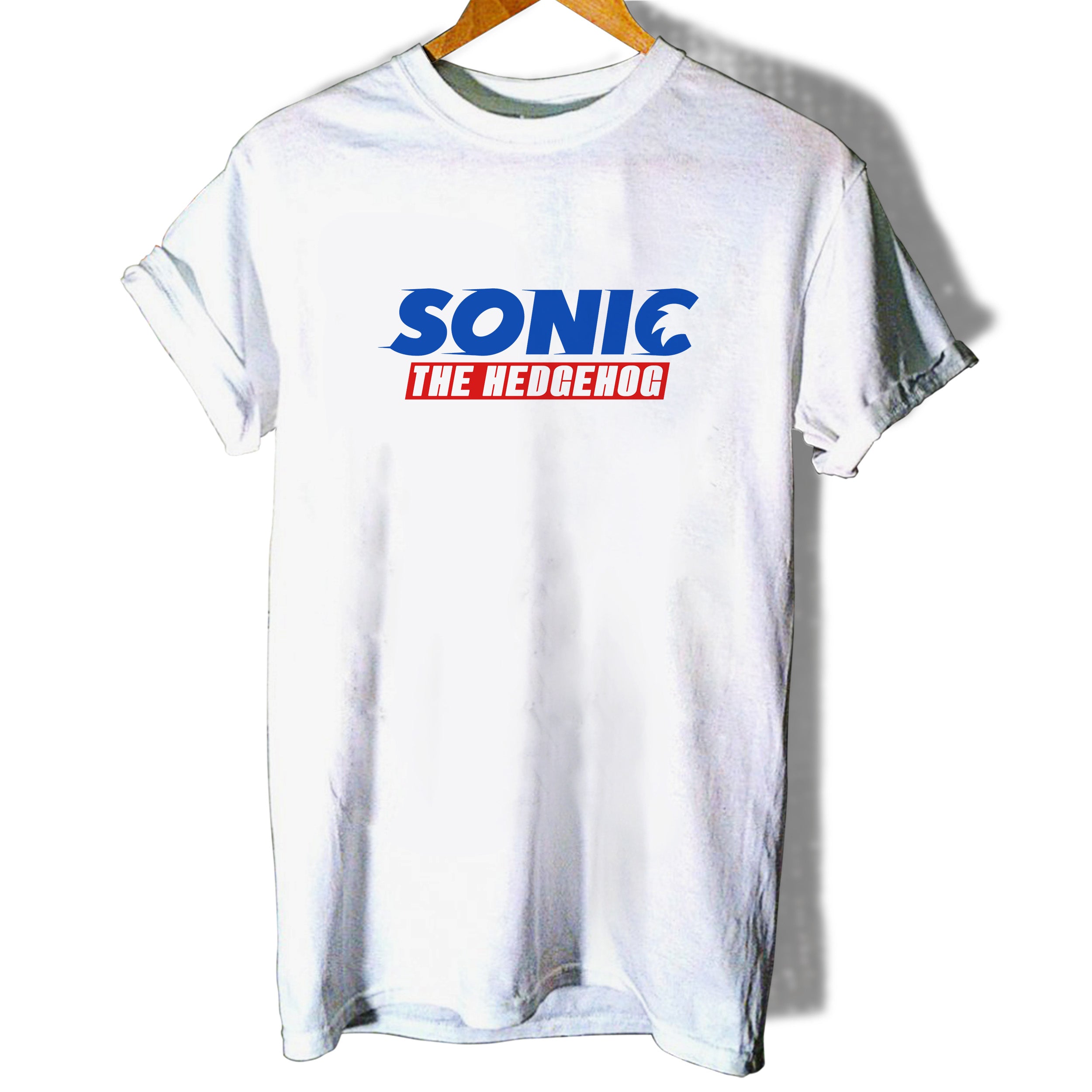 Sonic The Hedgehog Movie Logo Blue Women T-Shirt