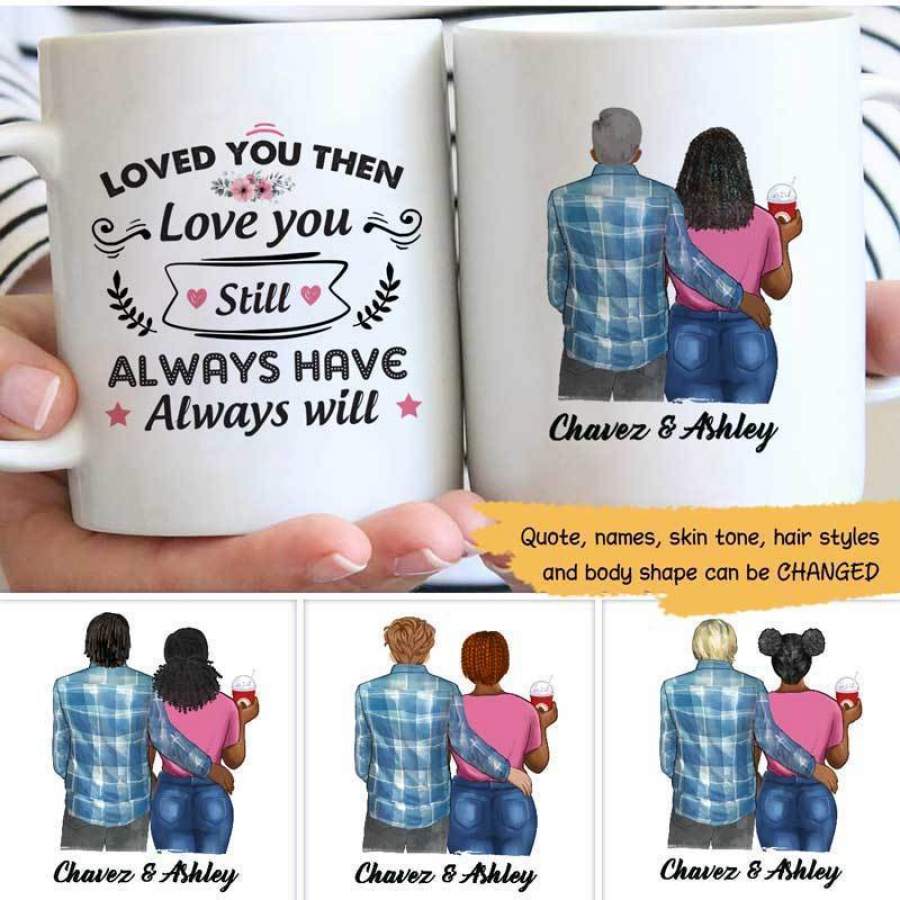 Black Women Couple Personalized Mug