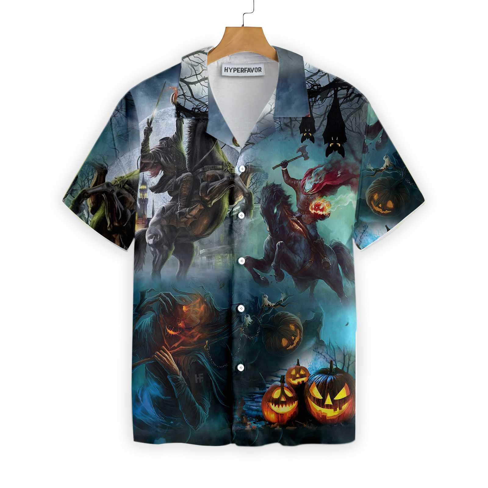 Headless Horseman Halloween Shirt For Men Hawaii Ha38755