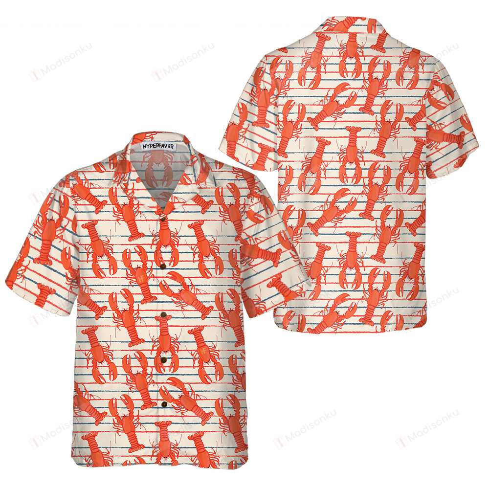 Retro Lobster Hawaiian Shirt