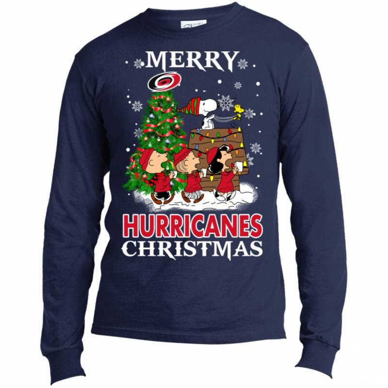 Merry Carolina Hurricanes Christmas Snoopy Ugly Sweater Style Shirts