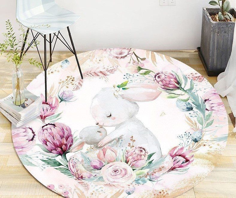 Rabbit GE3578 Round Rug  CYSI2907