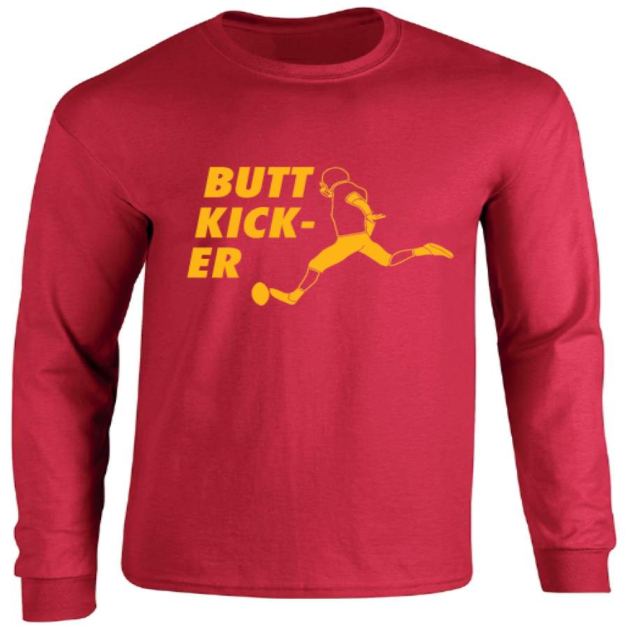 Kansas City Chiefs Harrison Butker Butt Kicker Jersey Long Sleeve T-Shirt