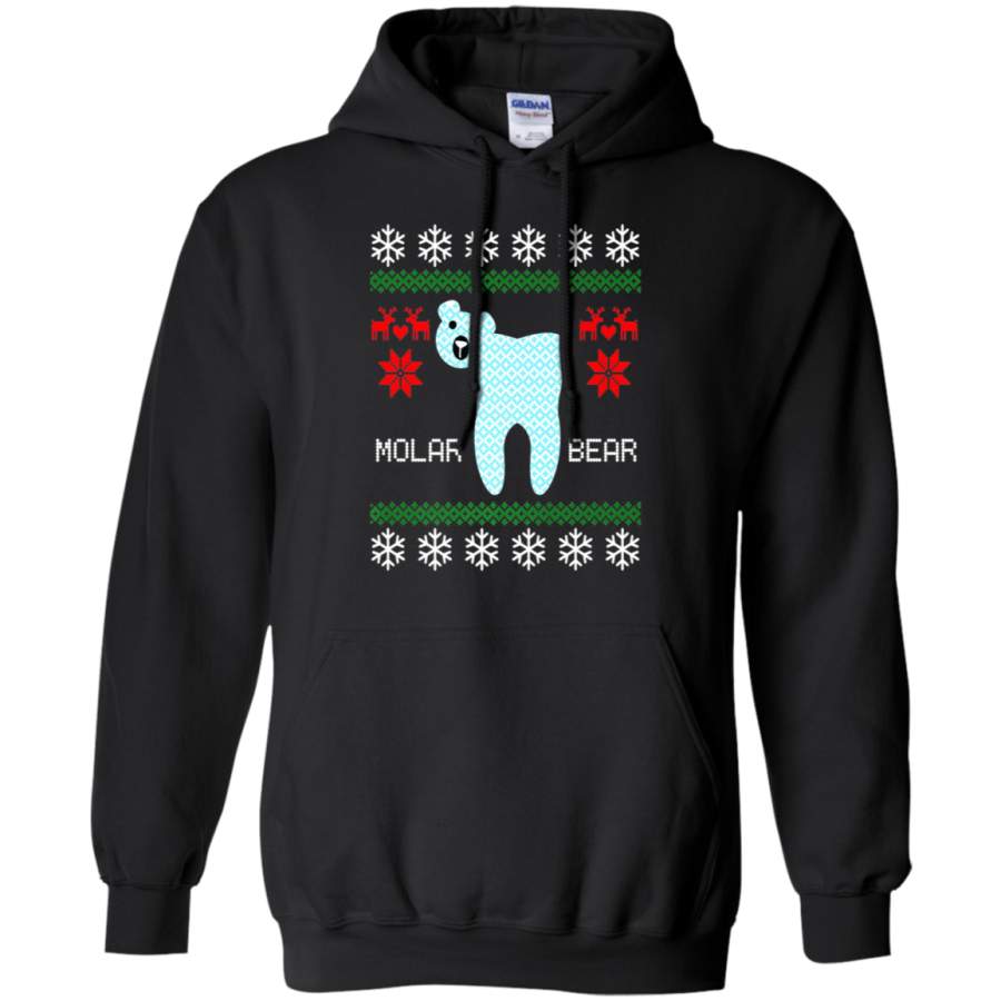 AGR Christmas Ugly Sweater Molar Bear Dentist Shirt hoodie