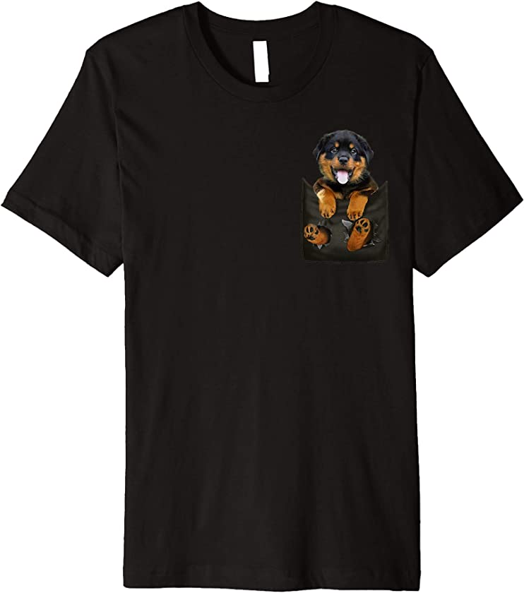 Rottweiler In Pocket Puppy Premium T-Shirt