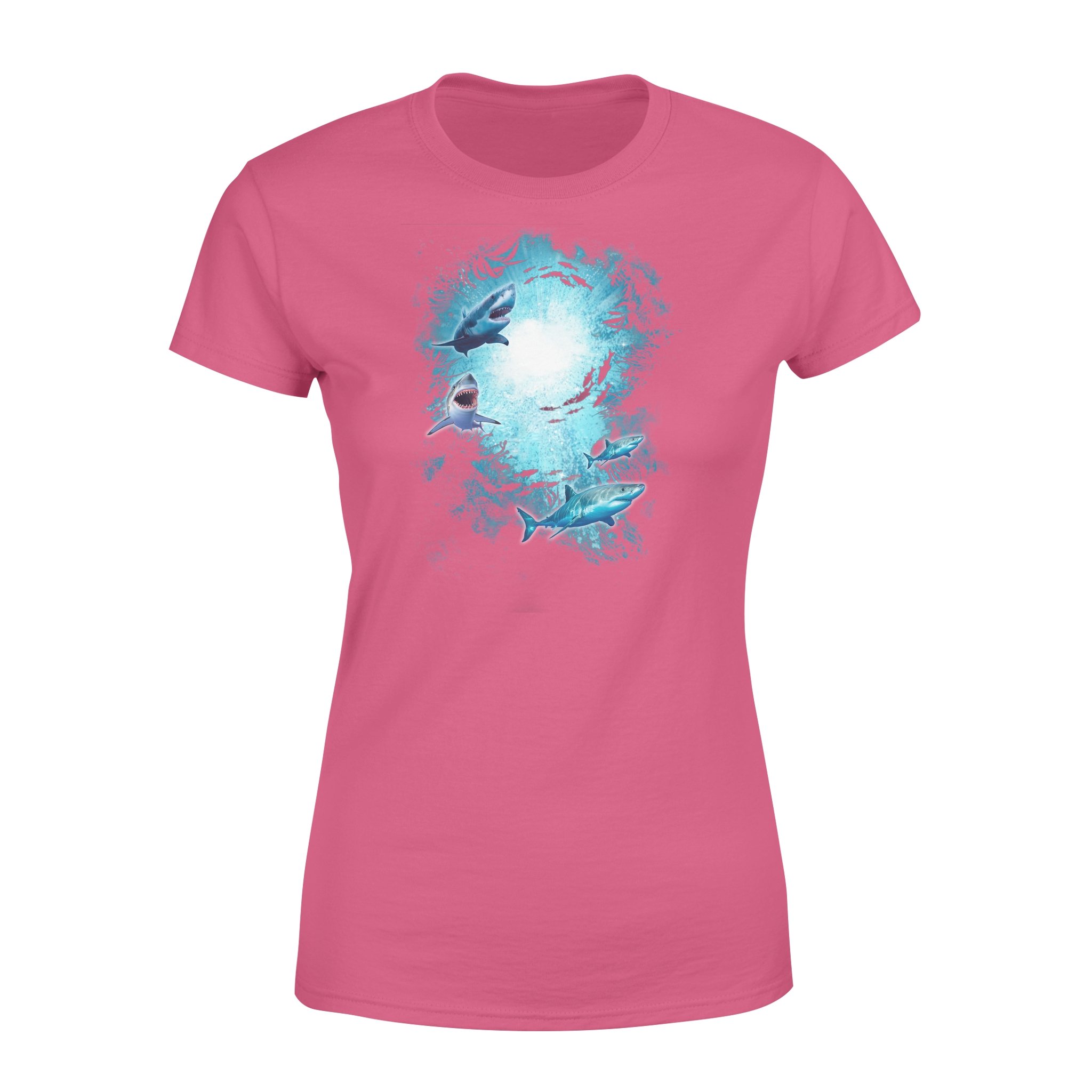 shark in the deep ocean standard women s t shirt 897