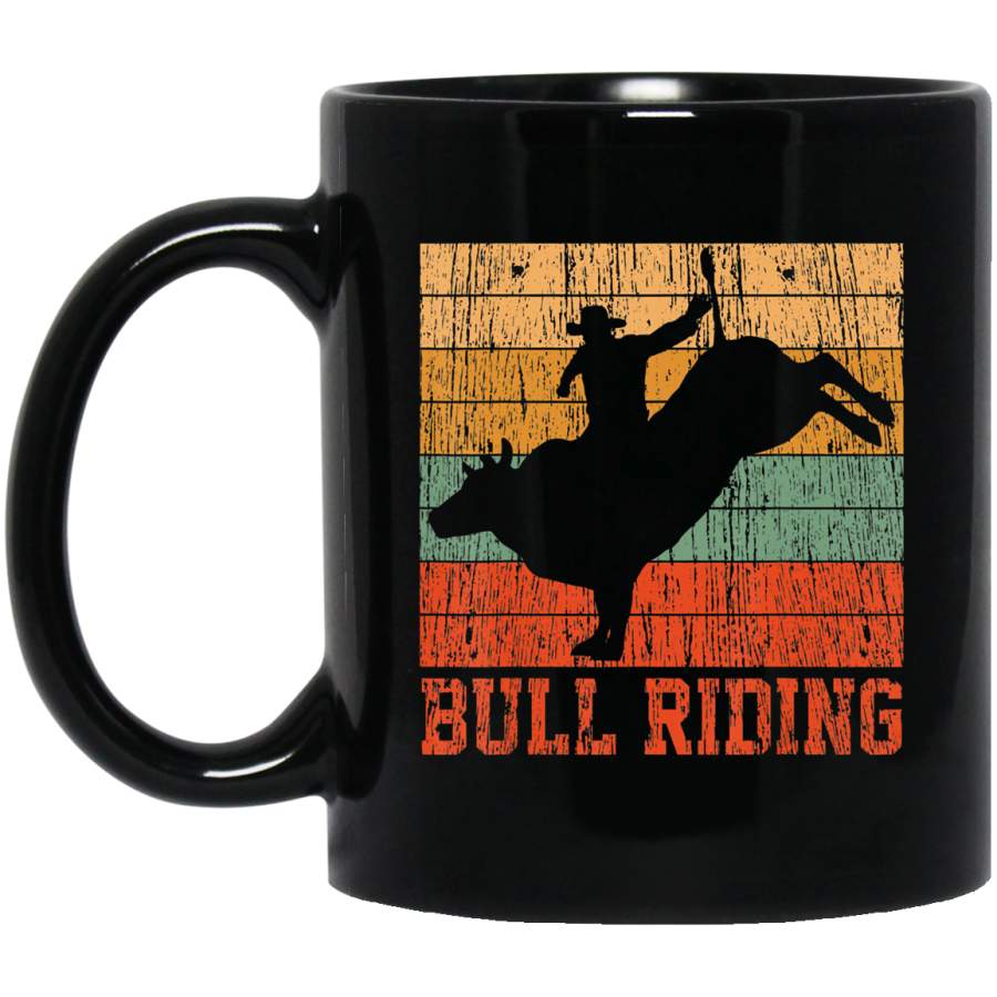 Bull Riding Retro Vintage Rodeo Western Country Gift Coffee Mug