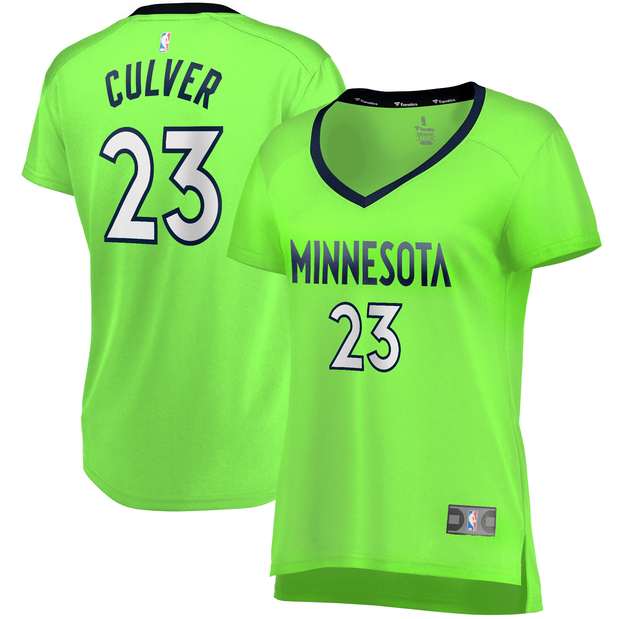 Jarrett Culver Minnesota Timberwolves Women's Fast Break Jersey Green – Statement Edition