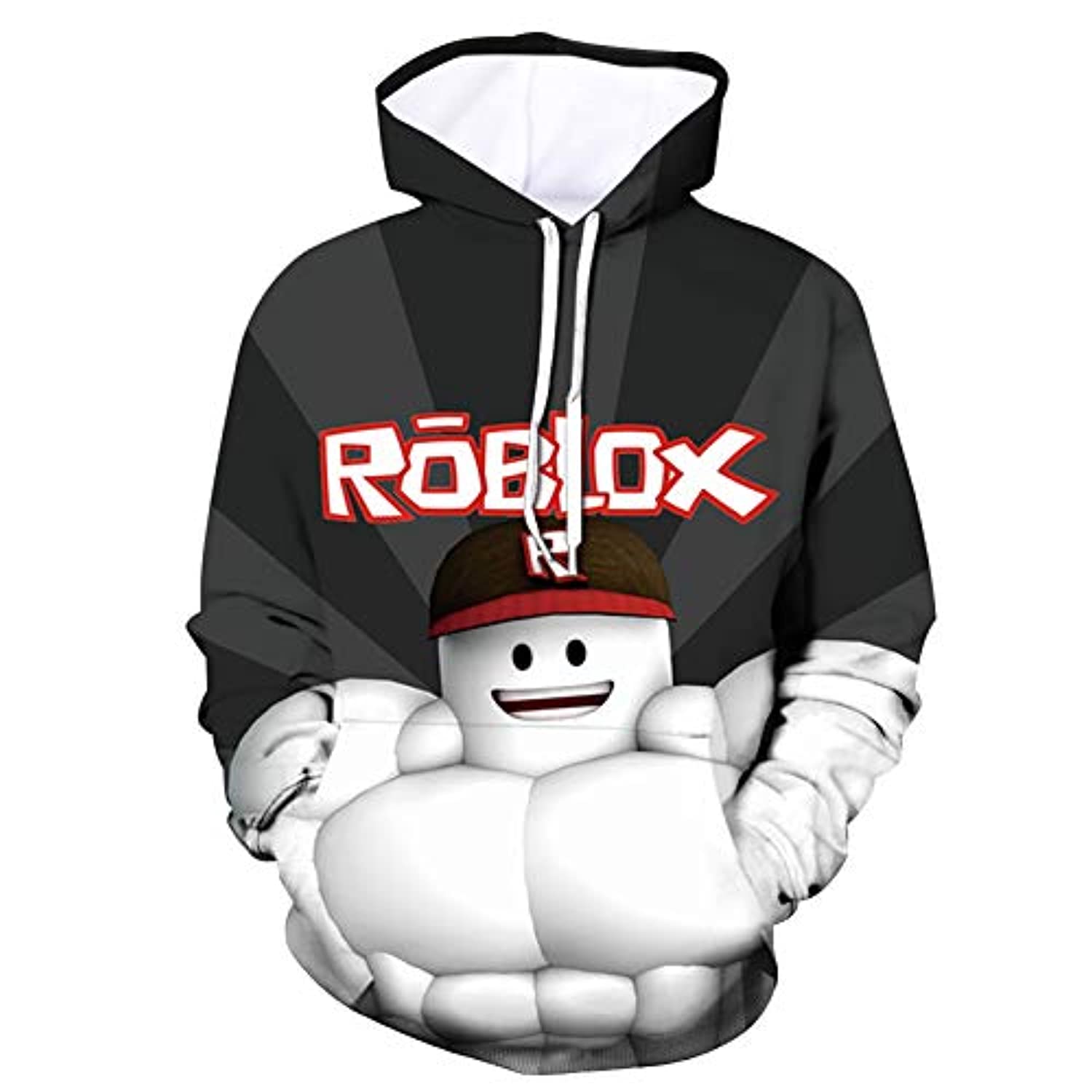 Roblox Hoodie – 3D Print Hooded Pullover for Teens