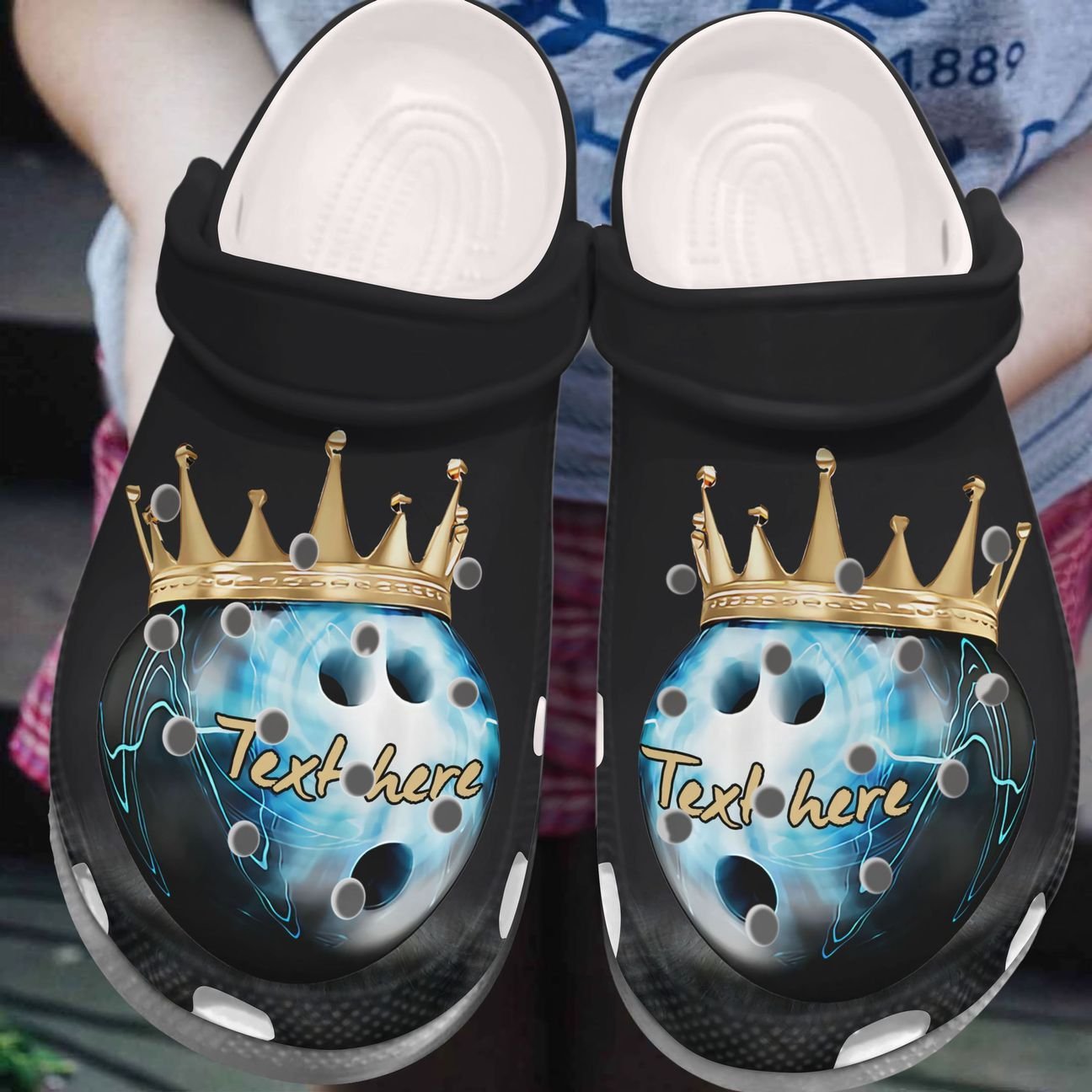 Bowling Personalized Clog, Custom Name, Text, Color, Number Fashion Style For Women, Men, Kid, Print 3D Bowling Queen