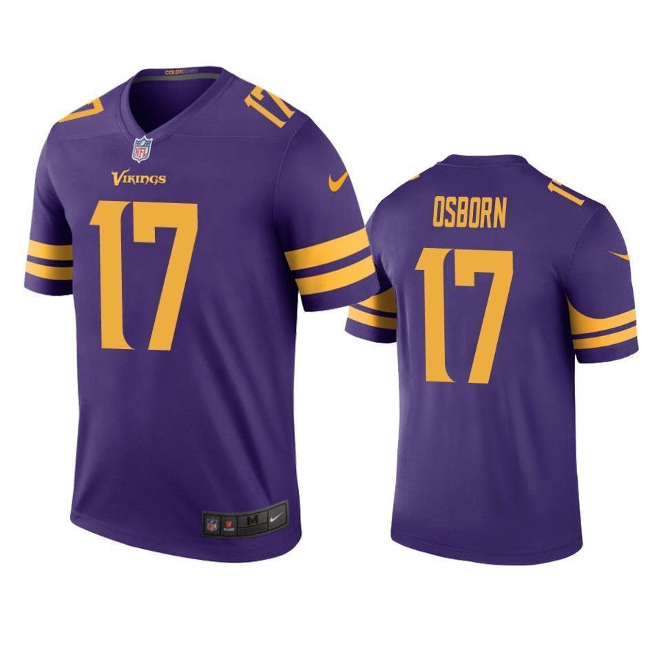 Minnesota Vikings Kj Osborn Purple Color Rush Legend 3D Jersey