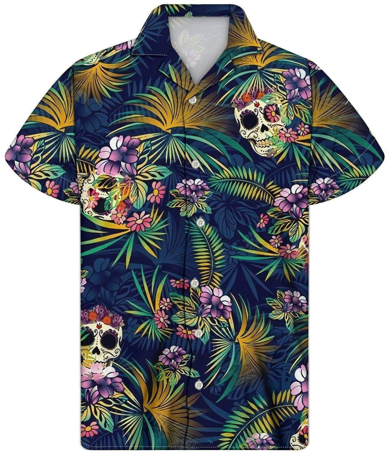 Hawaii Tropical Skull Shirts Gifts With Skulls On Them Ha51470