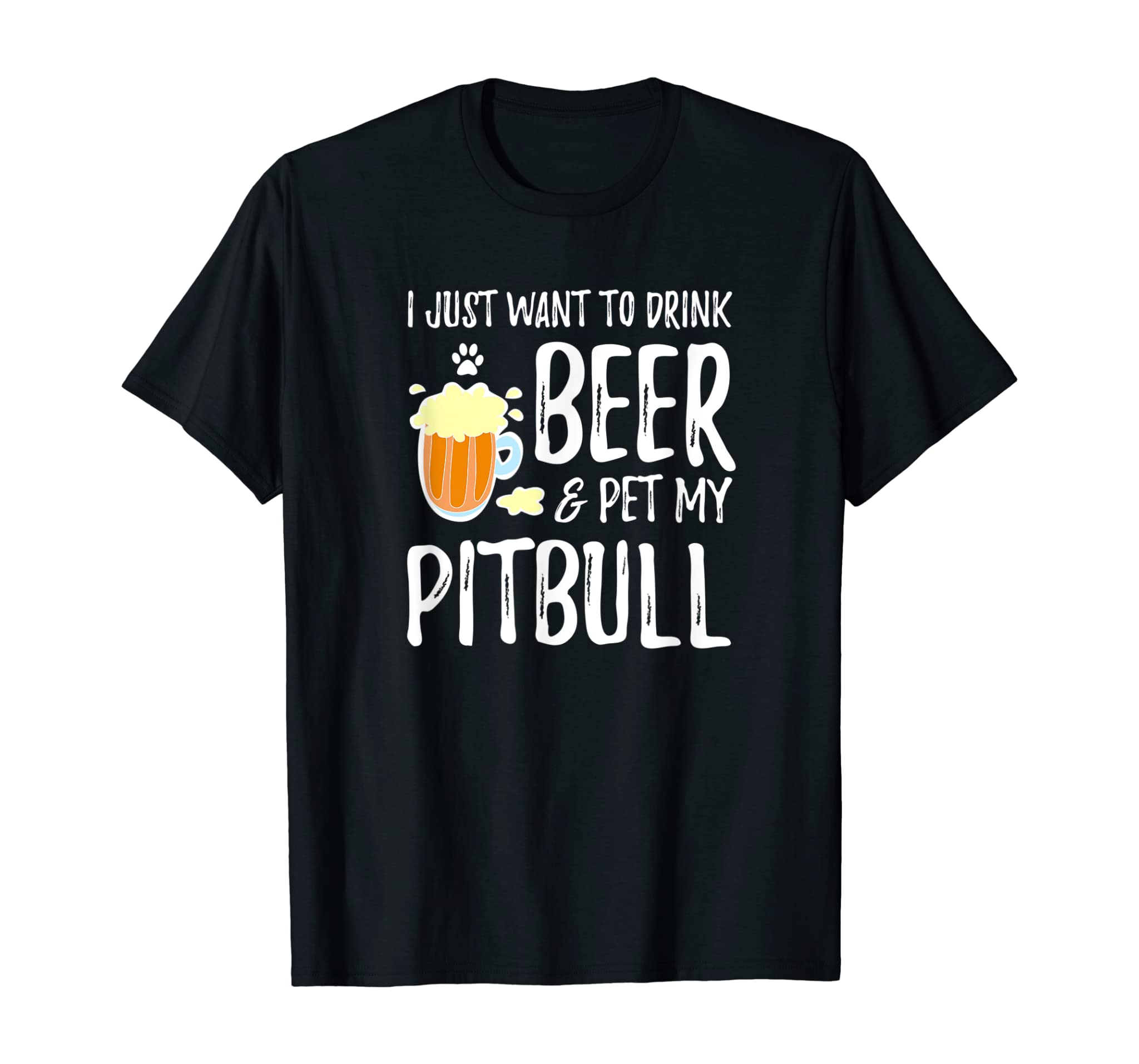 Beer and Pitbull Shirt Funny Dog Mom or Dog Dad Gift Idea