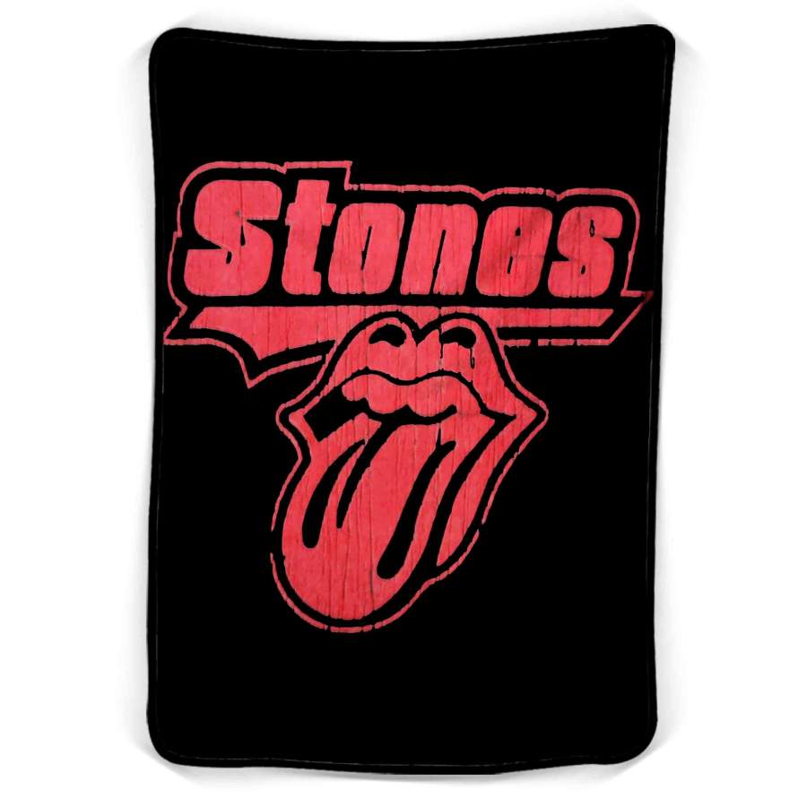 The Rolling Stones Tongue Fleece Blanket