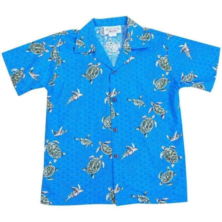 Turtle Swim Blue Boy Hawaii Shirt Ha32380