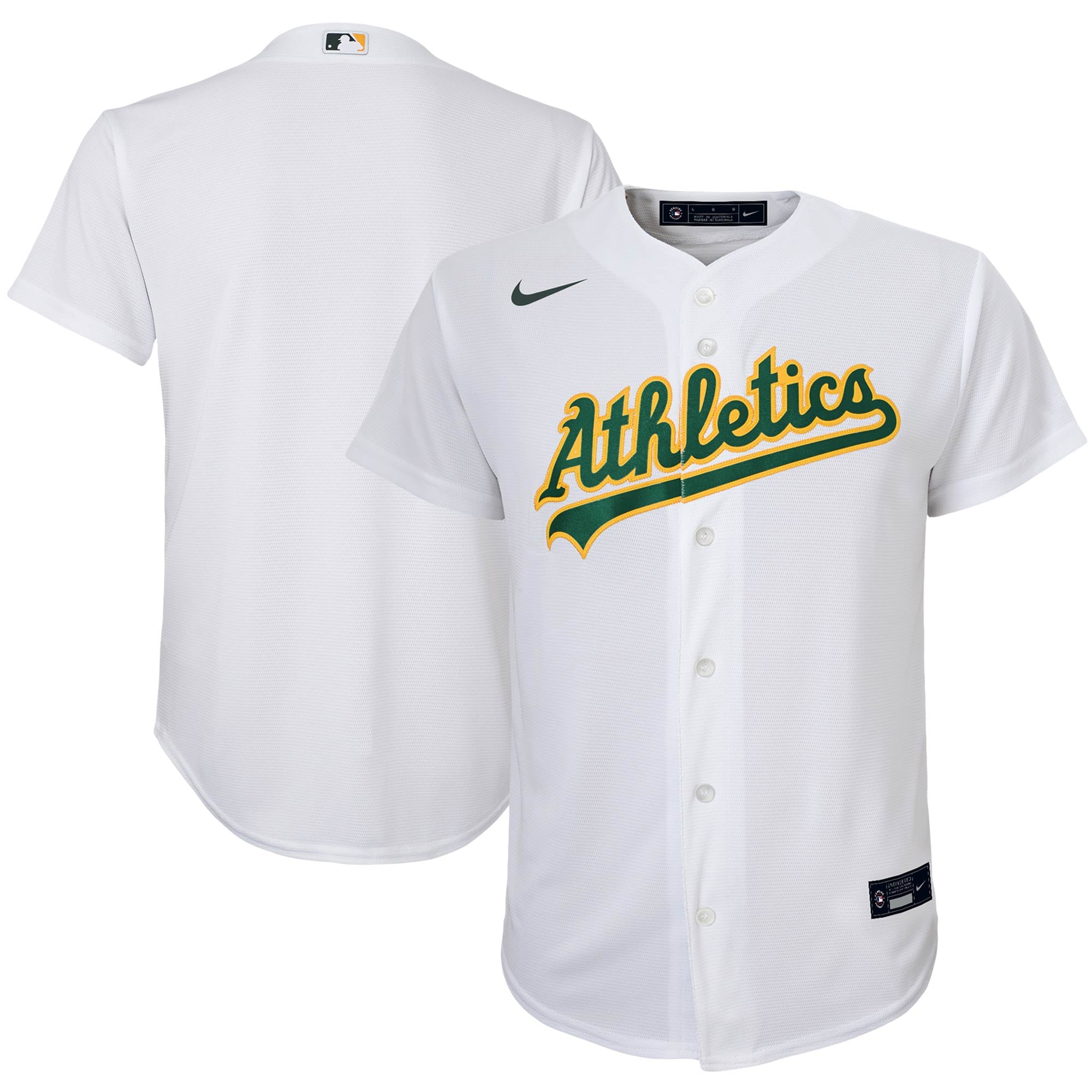 Oakland Athletics Youth Home Replica Team Jersey – White