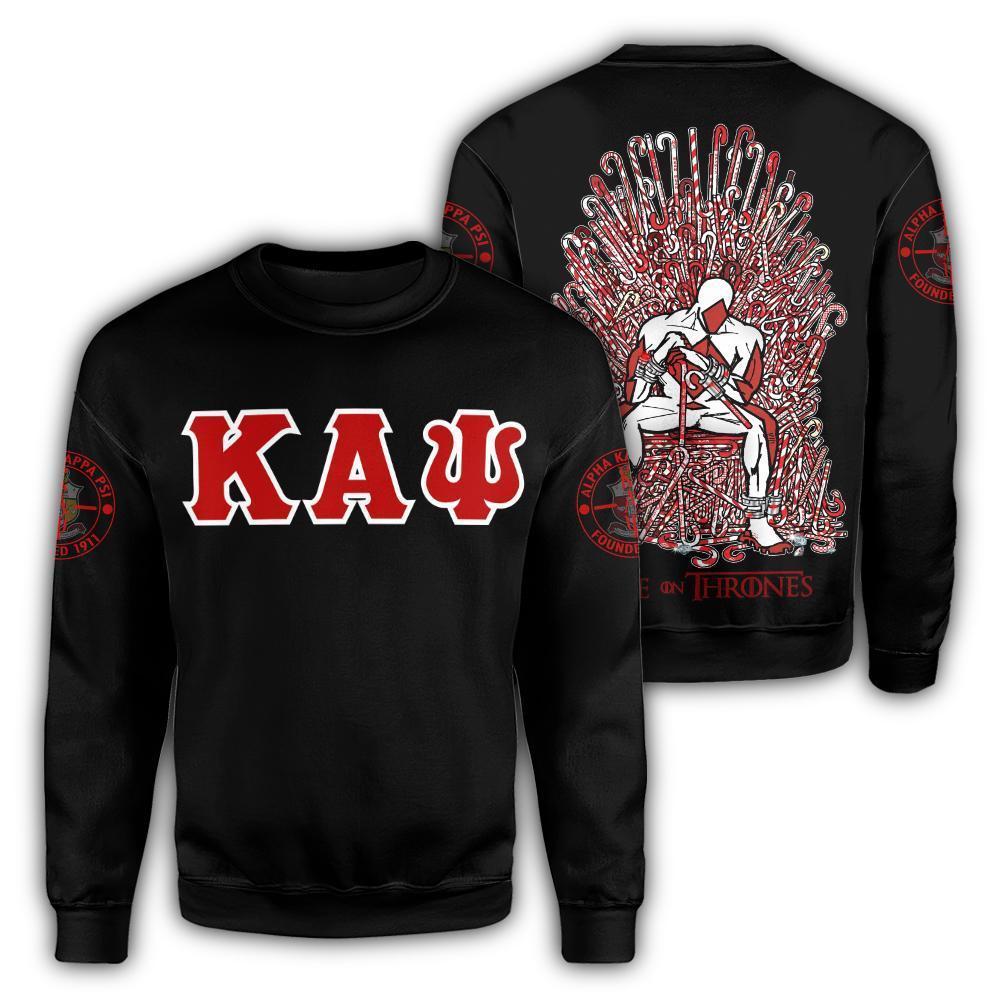 Greek Life Sweatshirt – Kappa Alpha Psi Thrones Crewneck Sweatshirt J5