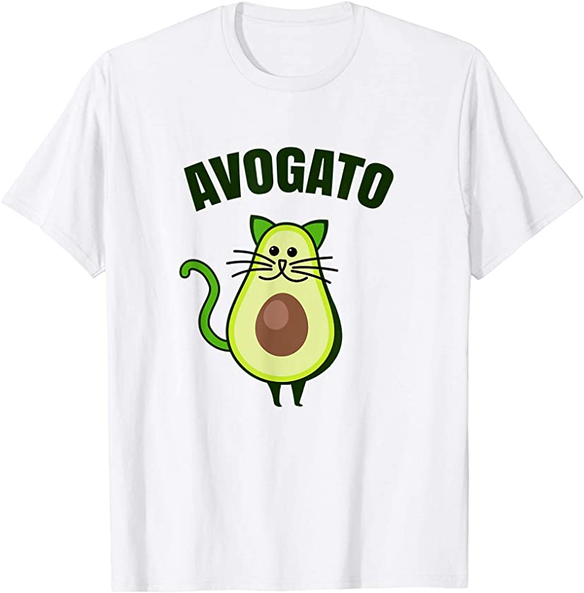 Avogato funny cats avocado pun cat kitten T-Shirt