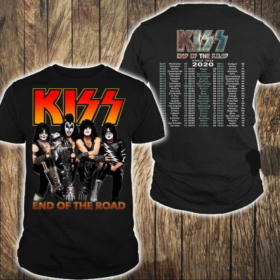 Kiss End Of The Road World Tour 2020 T-Shirt Hot Gift