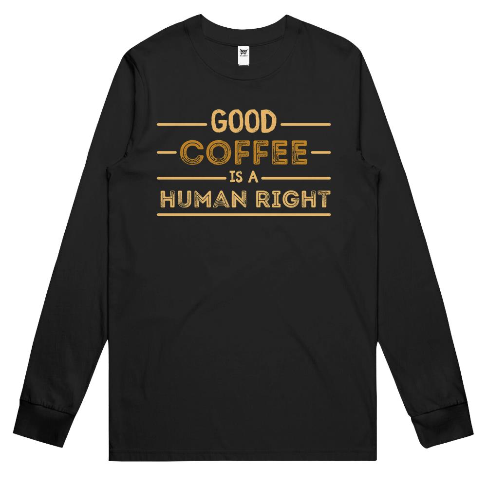 Good Iced Coffee Is A Human Right Essential1 (7) Long Sleeve T Shirts