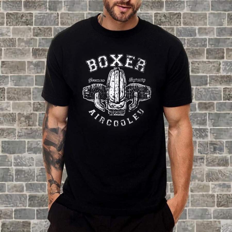 Boxer Aircooled – Vintage Men T-Shirt Cafe Racer R100 R80 R65 R45 Gs