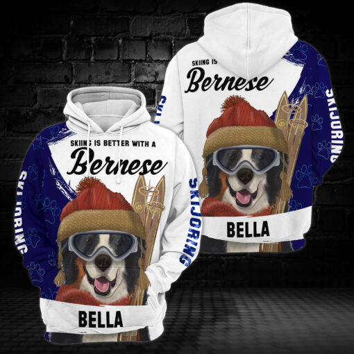 Personalized Skiing Is Better Hoodie For Dog Lovers, 3D Hoodie