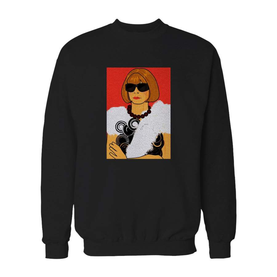 Anna Wintour Tribute To Celebrities Illustrated Sweatshirt