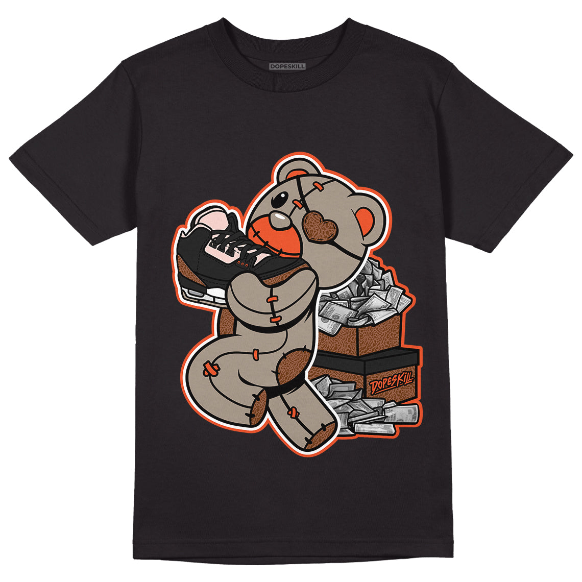 Jordan 3 “Desert Elephant” Dopeskill T-Shirt Bear Steals Sneaker Graphic