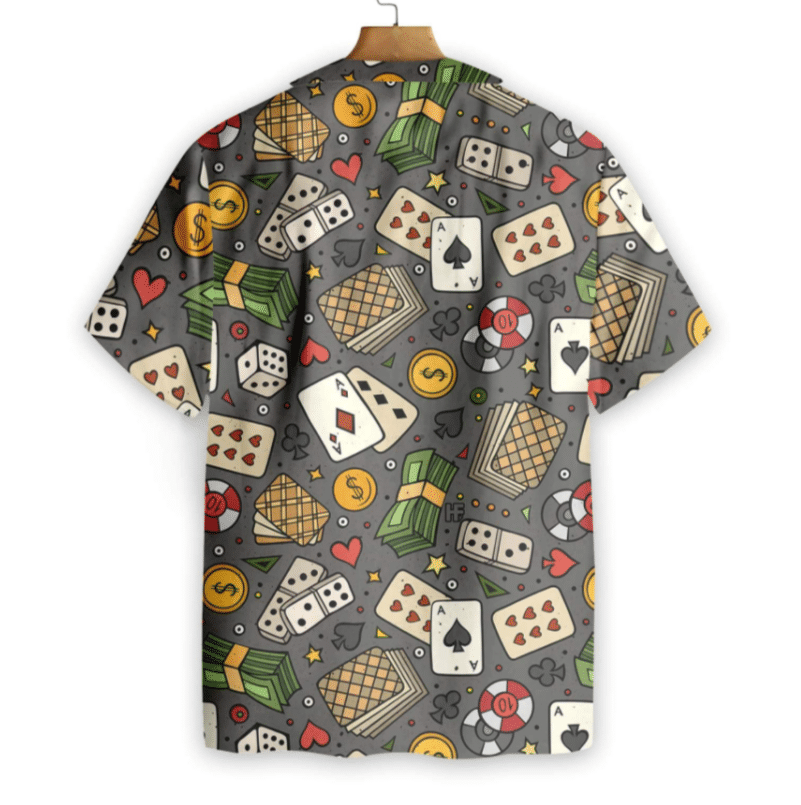 Funny Poker Seamless Pattern Hawaiian Shirt Gift For Friends Ha96355