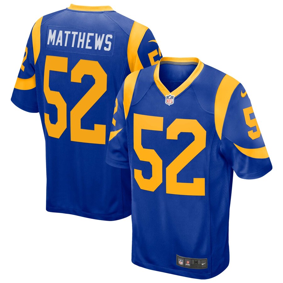 Clay Matthews Los Angeles Rams Nike Game Jersey – Royal