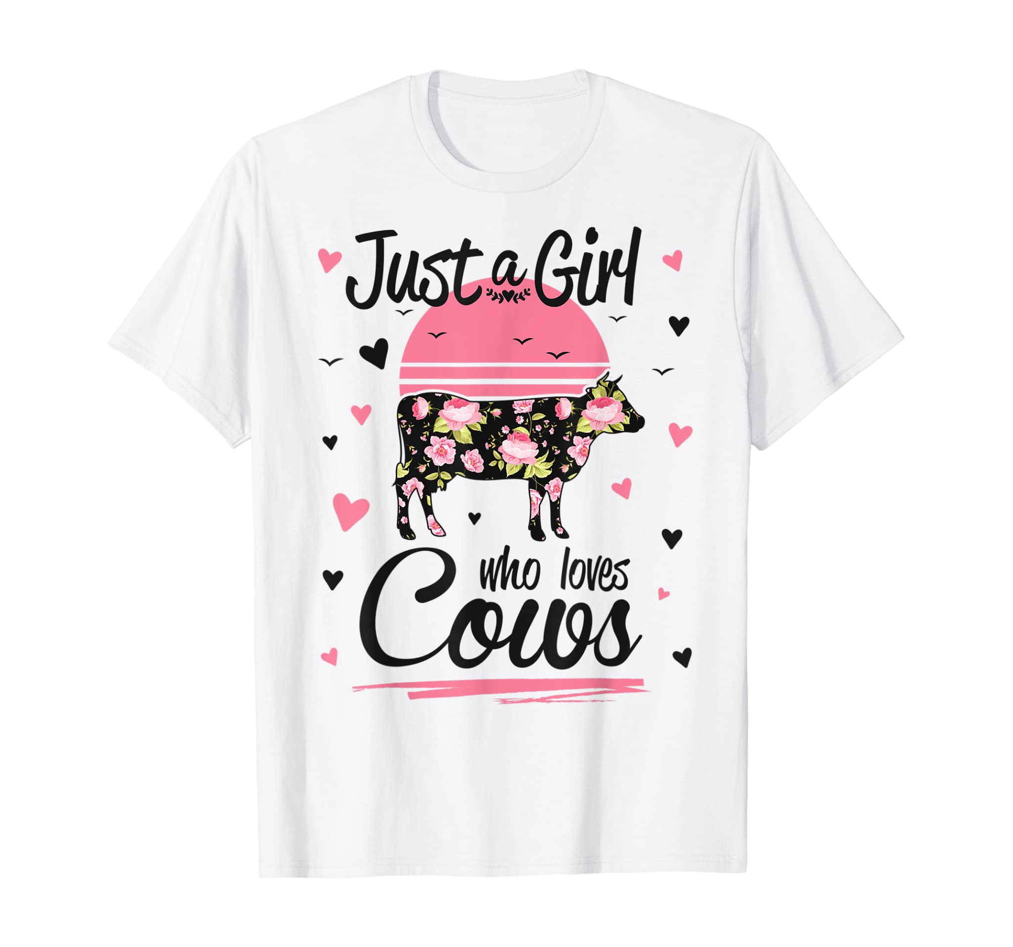 Cow Shirt. Just A Girl Who Loves Cows T-Shirt