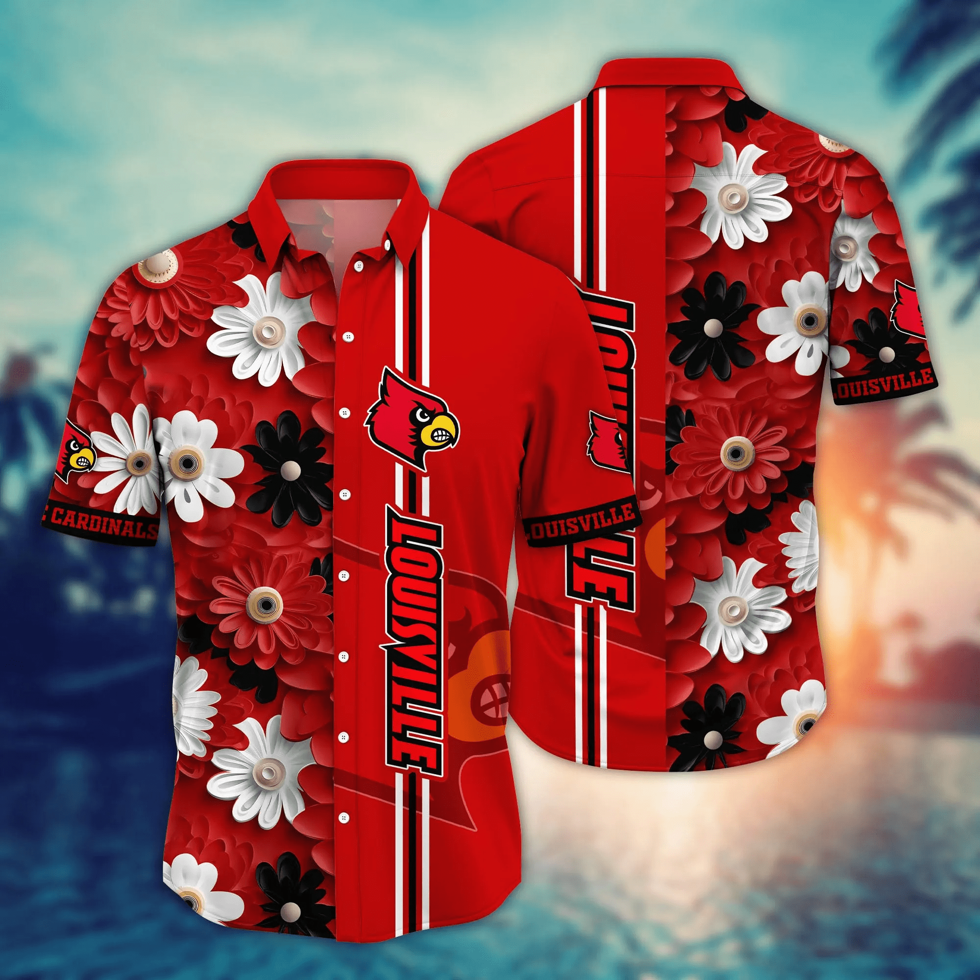 Louisville Cardinals NCAA Hawaiian Shirt Picnics Aloha Shirt