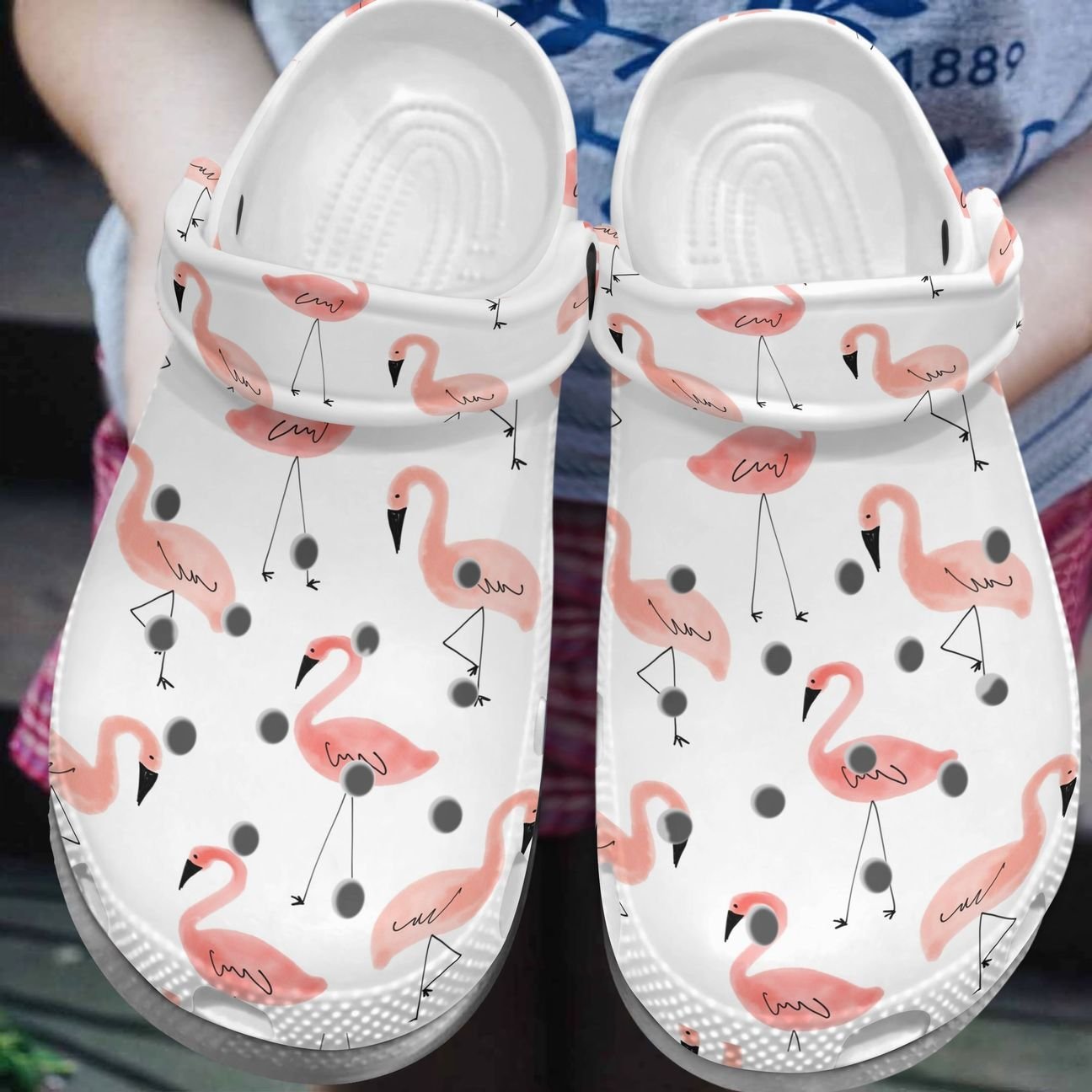 Flamingo Personalized Clog, Custom Name, Text, Color, Number Fashion Style For Women, Men, Kid, Print 3D Flamingo Pattern