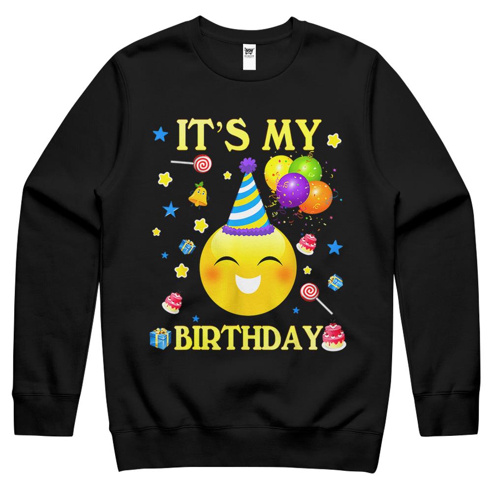 Funny Tee It’S My Birthday Shirt Gift Women Men Boy Girl Crewneck Sweatshirt