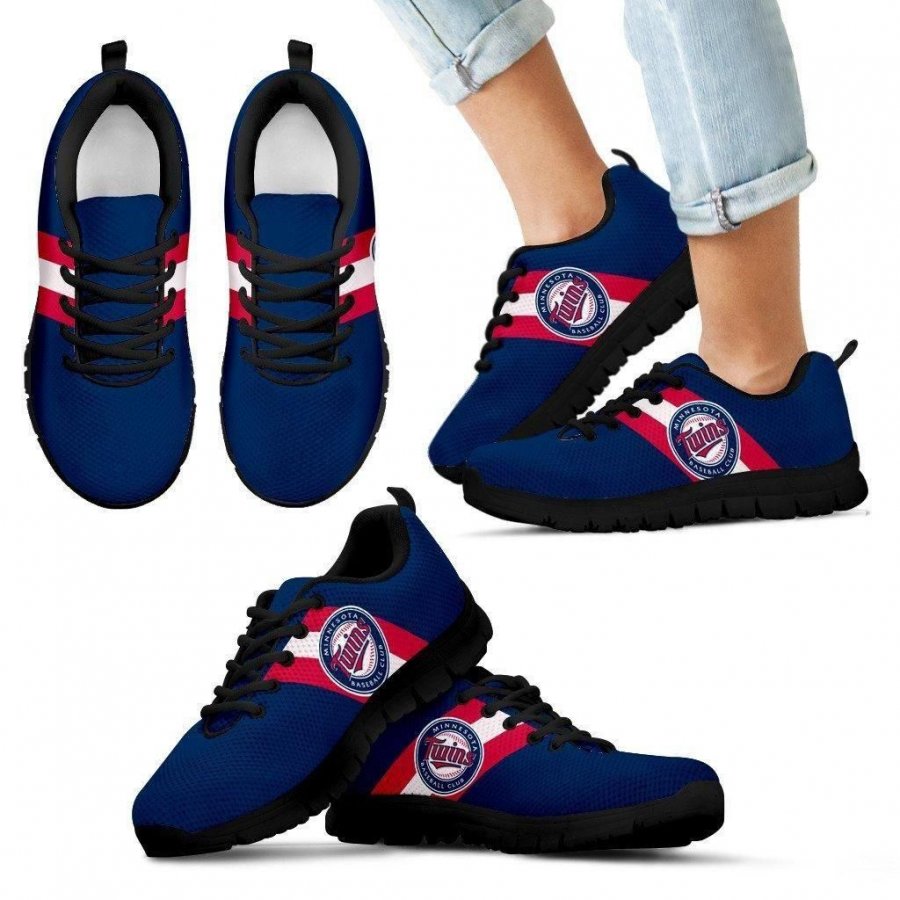 Three Colors Vertical Minnesota Twins Sneakers #180