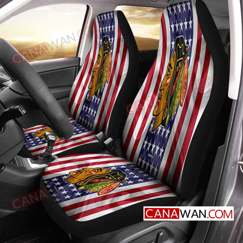 Chicago Blackhawks Style137 3D Customized Personalized Car Seat Cover