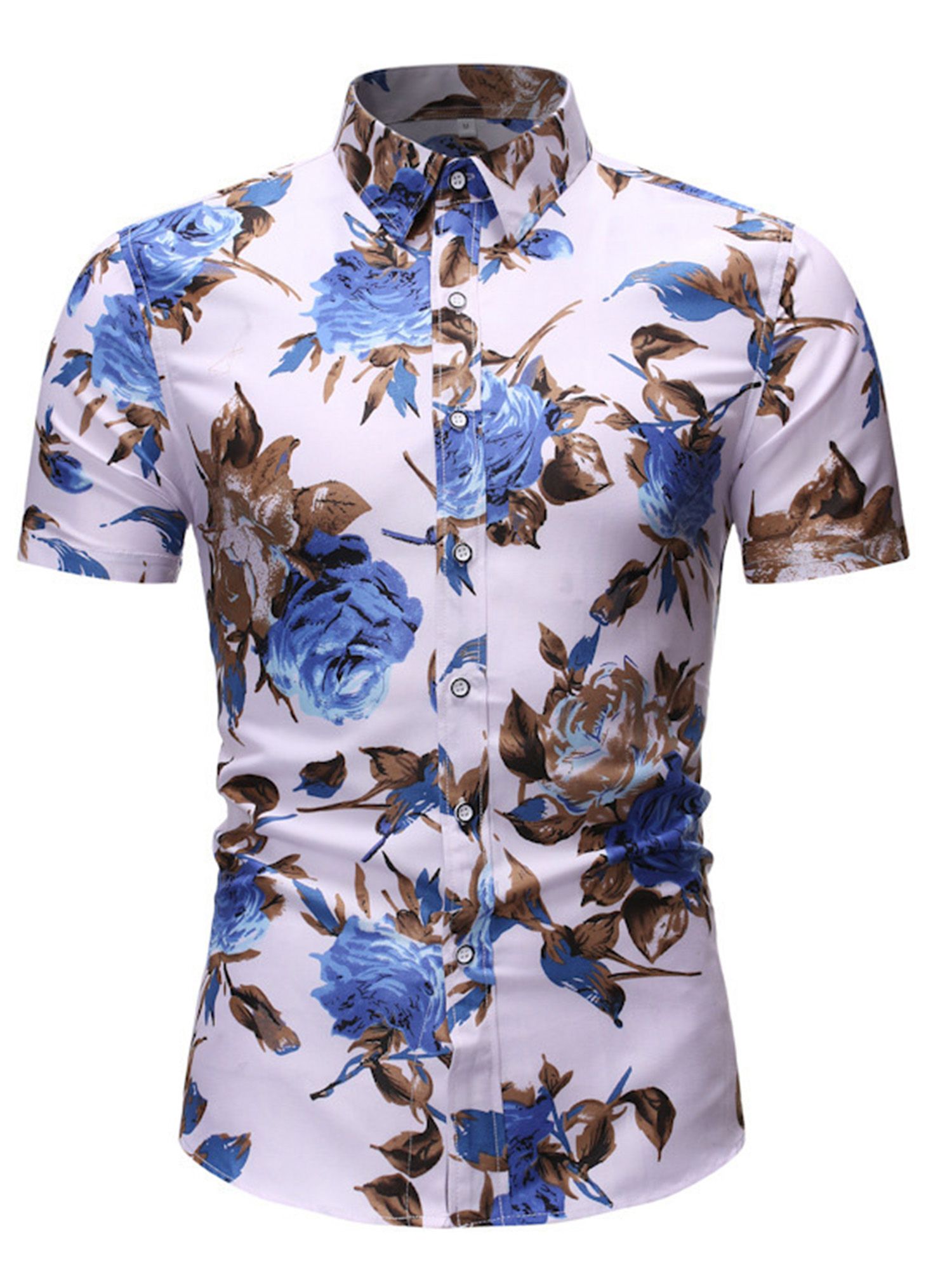 Rose White Nice Design Hawaii Shirt Ha41189