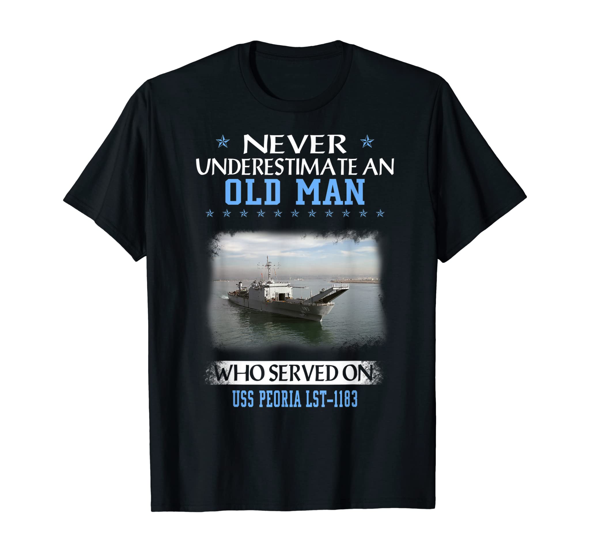 USS Peoria LST-1183 Veterans Day Father Day Gift T-Shirt