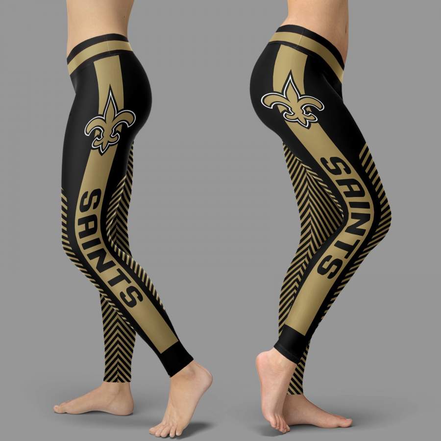 Fashion Gorgeous Fitting Fabulous New Orleans Saints Leggings