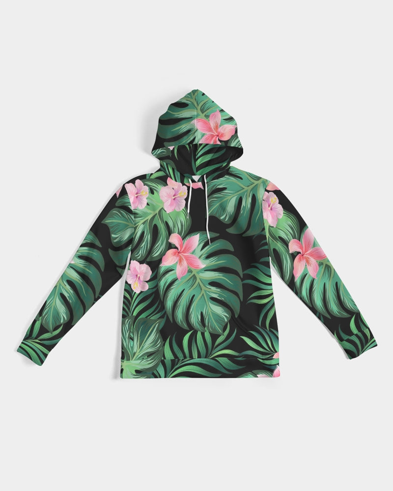 Summer Palm Leaves And Flowers Men’S Hoodie